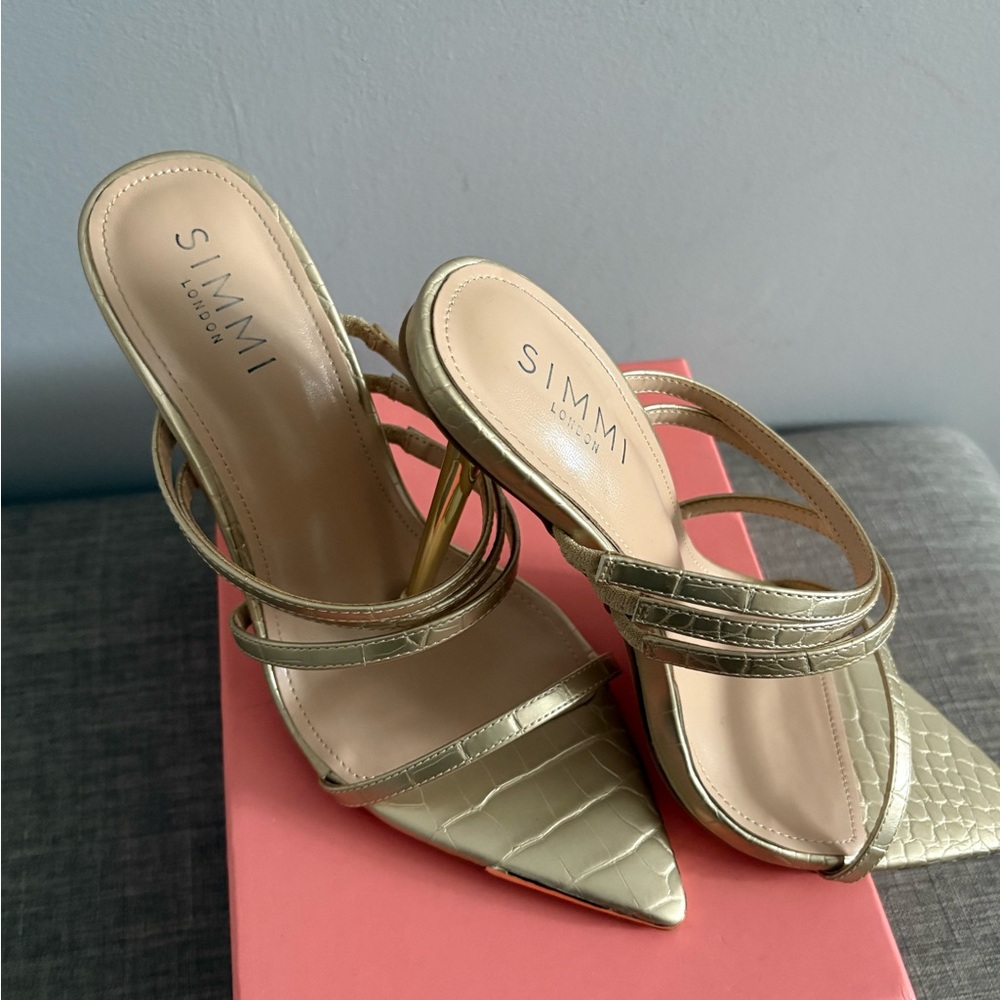 Gold Metallic High Heels